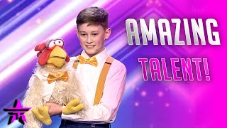 NO WAY 13YearOld Ventriloquist STUNS Judges on Britains Got Talent [upl. by Selrac]