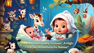 Explore ‘Hello Baby Animals’  A HighContrast Adventure for Babies [upl. by Eded]