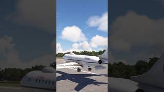 NASA Bombardier Global 6000  E11A Butter Landing [upl. by Enamrej316]