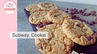 Homemade Subway Chocolate Chip Cookies Recipe  Subway Cookies Rezept  Einfach amp Lecker [upl. by Nahtan]