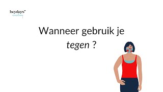 Het voorzetsel TEGEN  Wanneer gebruik je in het Nederlands TEGEN [upl. by Enamrej]