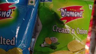 Diamond Cream n Onion Chips foodrecipe chips shopvlog [upl. by Nerak]