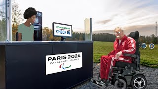 Paralympic Archery with Donald Trump Can he shoot straight paralympics archery funny [upl. by Worlock910]