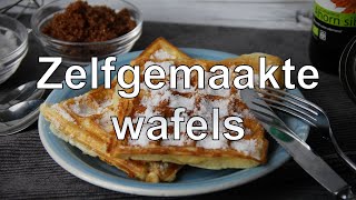 Zelfgemaakte wafels recept [upl. by Yadseut737]