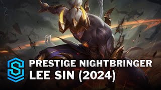 Prestige Nightbringer Lee Sin Skin Spotlight  League of Legends [upl. by Aicetal358]