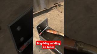 MigMag welding on tubes migstickwelder1992 welding shorts [upl. by Anawqahs625]