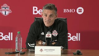 End of Season Availability  John Herdman  October 17 2024 [upl. by Yelehsa921]