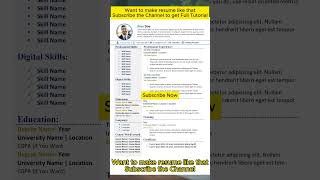 2024s Top Resume Template Get Hired Faster 🚀 [upl. by Ayik]