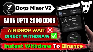 Dogs Miner V2  dogs miner v2 withdraw proof  dogs miner v2 payment proof dogsminerv2 [upl. by Serle]