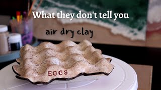 Air dry Clay Tips for beginners  How I seal air dry clay [upl. by Wickman]