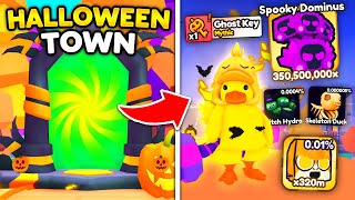 I Unlocked NEW HALLOWEEN World with GAME BREAKING ITEMS in Arm Wrestling Simulator Roblox [upl. by Anitsej]