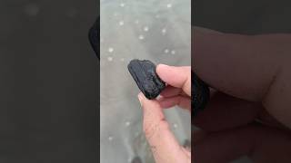 Black sea stone at seashore stone shorts youtubeshorts [upl. by Yesteb]