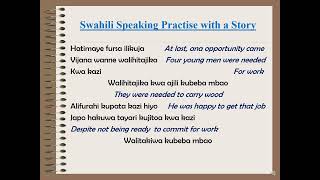 Swahili Speaking Practise There Are No Shortcuts to Success [upl. by Diamante]