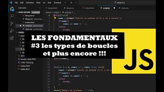 4 Les boucles en JavaScript cours avec exemples  exercice  bonus  while dowhile for [upl. by Annaul761]