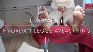 Haplafilt  hvordan legge avslatning under foten [upl. by Kiersten]