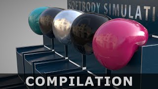 Softbody Simulation Compilation ❤️ from my Softbody Simulation Channel ❤️ [upl. by Anitsim836]