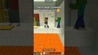 Minecraft Can Villager Complete This Parkour 🤔 [upl. by Misa]