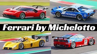 Ferrari by Michelotto Solo Michelotto  50th Anniversary Trackday Mugello  5x F333sp P80C etc [upl. by Huan]