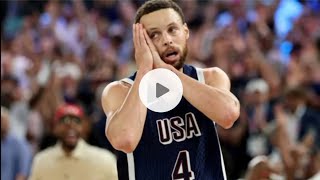 USA won Gold Medal at Olympic 2024 USA vs France Mens Basketball Final  Stephen Curry marvelous [upl. by Melburn]