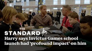 Harry says Invictus Games school launch had ‘profound impact’ on him [upl. by Mehala]