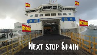 Catching the Brittany ferries Galicia ferry with pets and finding my first stop in Santander [upl. by Aynodal]