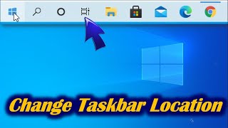 How to Move Taskbar in Windows 10 [upl. by Hartzel]