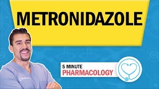 Pharmacology  Metronidazole Antibiotics nursing RN PN NCLEX [upl. by Yntrok]