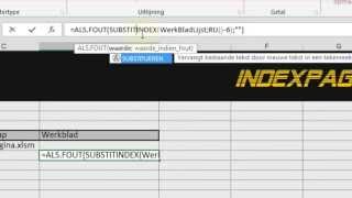Excel Maak Een Automatische IndexPagina [upl. by Asilegna]