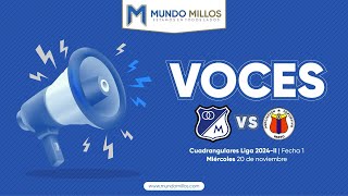 VOCES Millonarios 21 Pasto Fecha 1  Cuadrangulares 20242 [upl. by Javier211]