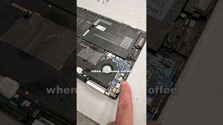 Laptop SPILL Rescue How I SAVED This Laptop shorts laptoprepair [upl. by Olbap516]