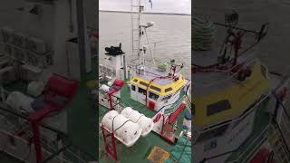 How a ship taking refuel  bunkering at sea [upl. by Kyriako]