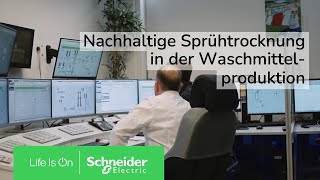 Nachhaltige Sprühtrocknung in der Waschmittelproduktion bei Henkel  Schneider Electric [upl. by Ahsilat928]