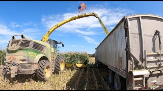 Chopping Corn Silage amp Building a silage pile at Convoy Dairy Farm [upl. by Adikram]