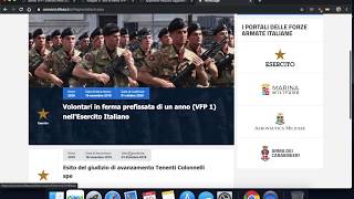 Come presentare domanda di partecipazione concorso VFP1 Esercito  Parte 1 [upl. by Elata]