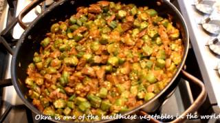 How To Make Bamya  Okra [upl. by Verada]