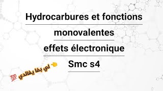 Hydrocarbures et fonctions monovalentes • effets électronique [upl. by Knight]