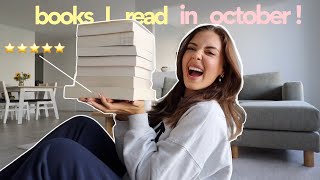 the 7 books I read in October 📚 the BEST reading month [upl. by Eduardo]