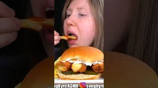 ASMR CHICKEN TENDER SANDWICH MUKBANG shorts [upl. by Iyre]