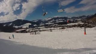 Skiwelt  Westendorf Piste 128 Ziepel Abfahrt bis Talstation Alpenrosenbahn [upl. by Lemra]