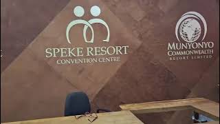 Tycoon Sudhir Ruparelias SpekeResortMunyonyo opens new lounge at Entebbe International Airport [upl. by Kreis592]