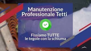 ManutenzioneTetto  Il fissaggio delle tegole una ad una [upl. by Eseneg]