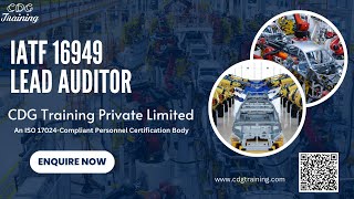 Comprehensive IATF 16949 Lead Auditor  CDG Training Private Limited  Get Course Link Below [upl. by Ahsiuqet]