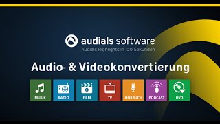 Audials 2016 in 120 Sekunden Audio amp Videokonvertierung [upl. by Nahsin]