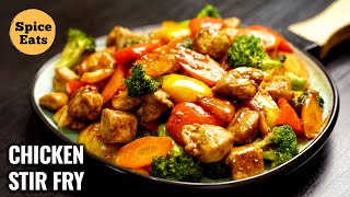 CHICKEN STIR FRY RECIPE  QUICK AND EASY CHICKEN STIR FRY  STIR FRY CHICKEN [upl. by Dalli]