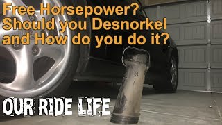 Free Horsepower Does Desnorkeling Work And Should You Do It on your Porsche Boxster [upl. by Ylagam]