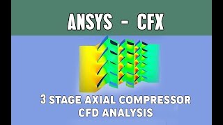 Multistage axial compressor analysis  Ansys CFX [upl. by Atsillak]