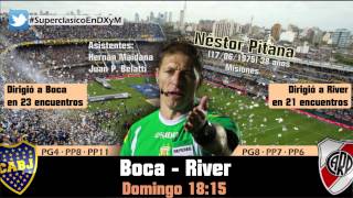 Néstor Pitana dirigiendo a Boca y River  Previa Superclasico en DXyM [upl. by Idihsar]