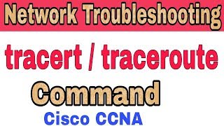 CCNA Network Troubleshooting  Traceroute Tracert Command in HindiUrdu [upl. by Lashar918]