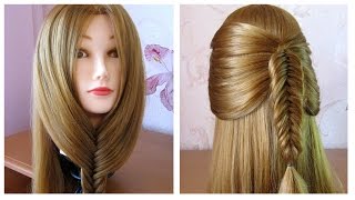 Tuto coiffure simple 🌺 Astuce tresse épi de blé sous le menton 🌺 Tresse malhonnête [upl. by Lewes738]