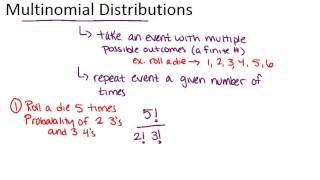 Multinomial Distributions Lesson Basic Probability and Statistics Concepts [upl. by Slack]